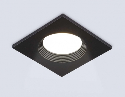 Светильник встраиваемый Ambrella Light TN102818, цвет черный,  в стиле Хай-тек