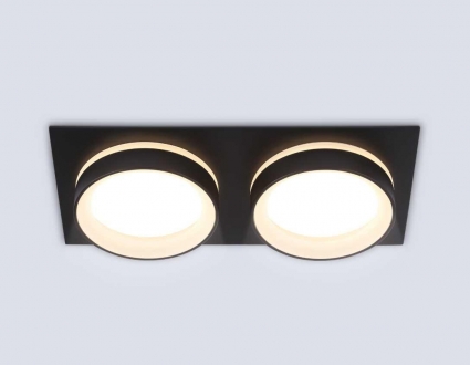 Светильник встраиваемый Ambrella Light TN6712, цвет черный,  в стиле Хай-тек