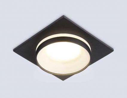Светильник встраиваемый Ambrella Light TN30710, цвет черный,  в стиле Хай-тек