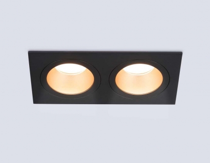 Светильник встраиваемый Ambrella Light TN102833, цвет черный,  в стиле Хай-тек