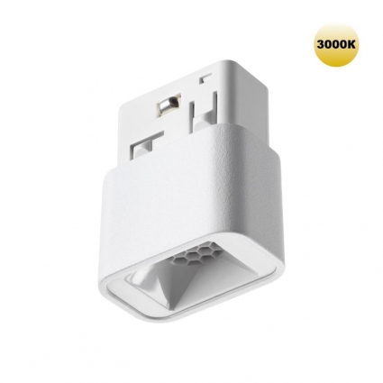 Трековый светильник Novotech для низковольтного шинопровода IP20 LED 3W 48V 3000K 120Лм FLUM 359512, цвет белый,  в стиле Хай-тек