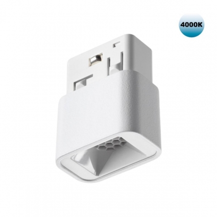 Трековый светильник Novotech для низковольтного шинопровода IP20 LED 3W 48V 4000K 120Лм FLUM 359514, цвет белый,  в стиле Хай-тек