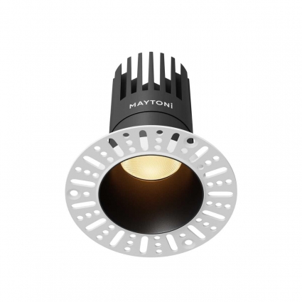 Встраиваемый светильник Maytoni Technical Dip DL122-15W-2.7K-TRS-B, цвет черный