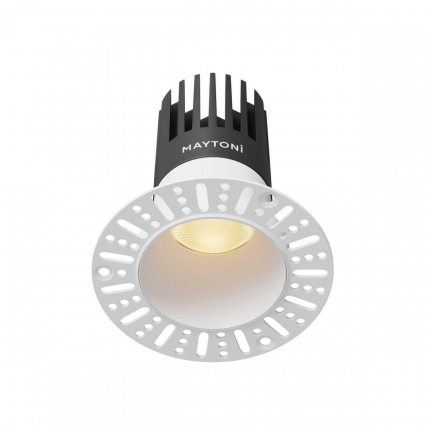 Встраиваемый светильник Maytoni Technical Dip DL122-15W-2.7K-TRS-W, цвет белый