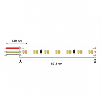 Лента светодиодная 5M SMD2835 19.8W/m 2700-6500K IP65 Favourite 2001-62065