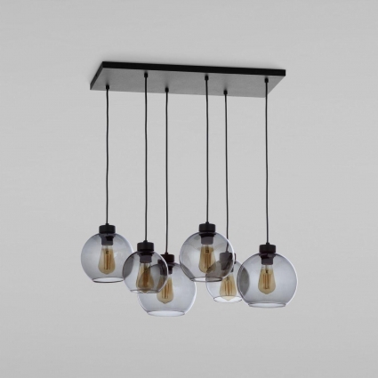 Подвесная люстра TK Lighting 2833 Cubus для кафе и ресторанов площадью до 12 кв.м., цвет серый,  в современном стиле