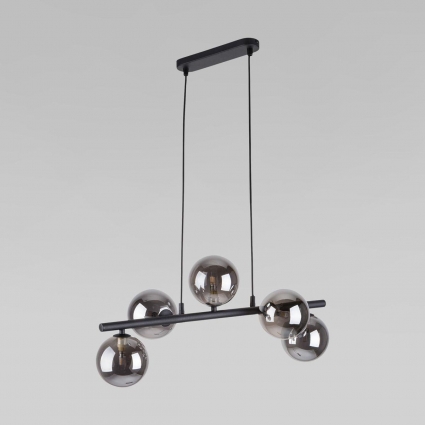Подвесная люстра TK Lighting 6707 Estera Black на площадь до 6 кв.м., цвет серый,  в современном стиле