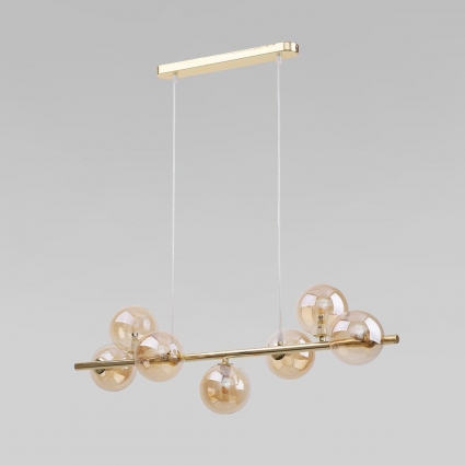 Подвесная люстра TK Lighting 5668 Estera Gold на площадь до 9 кв.м., цвет желтый,  в современном стиле