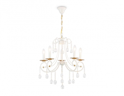 Подвесная люстра Ambrella light Traditional Classic TR4916 на площадь до 14 кв.м., цвет белый,  в классическом стиле