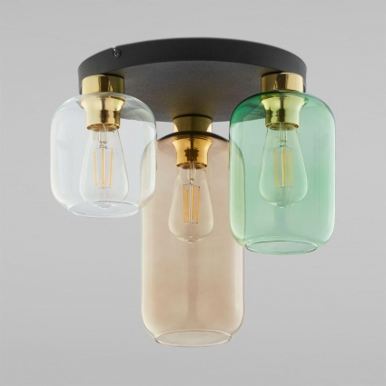 Потолочная люстра TK Lighting 3318 Marco Green для кухни площадью до 6 кв.м.,  в современном стиле