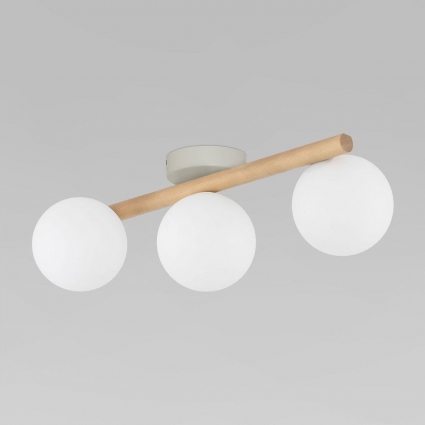 Потолочная люстра TK Lighting 5768 Estera Wood на площадь до 3 кв.м., цвет белый
