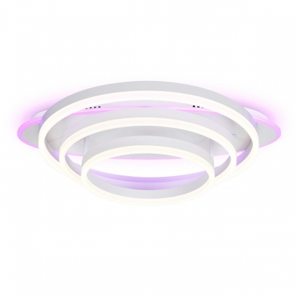 Потолочный светодиодный светильник Ambrella light Acrylica Disk FA8522 на площадь до 20 кв.м., цвет белый,  в стиле Хай-тек