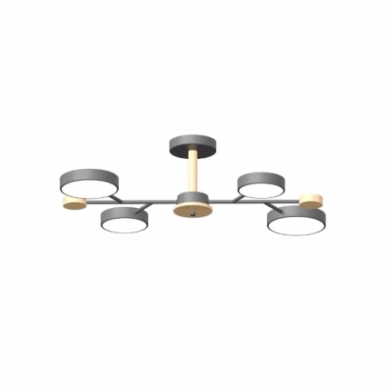 Потолочный cветильник LED4U L3213-670 GR на площадь до 17 кв.м., цвет бежевый,  в стиле модерн