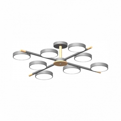Потолочный cветильник LED4U L3209-860 GR на площадь до 20 кв.м., цвет бежевый,  в стиле модерн