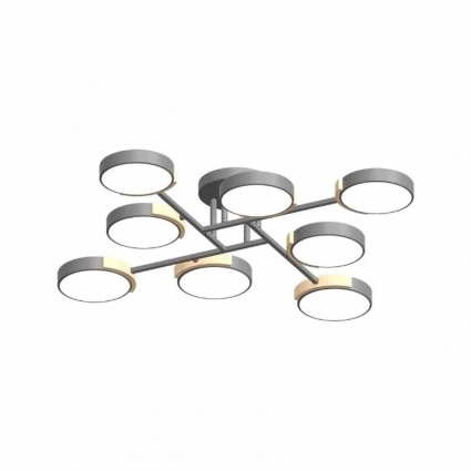 Потолочный cветильник LED4U L3212-840 GR на площадь до 20 кв.м., цвет бежевый,  в стиле модерн