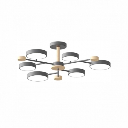 Потолочный cветильник LED4U L3214-750 GR на площадь до 17 кв.м., цвет бежевый,  в стиле модерн