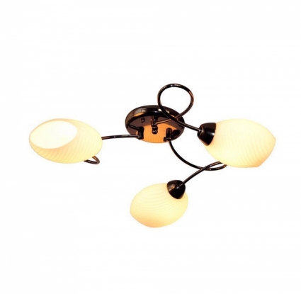 Потолочная люстра IDLamp Elda 853/3PF-Blackchrome для спальни площадью до 10 кв.м.,  в современном стиле