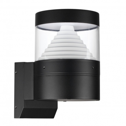 Уличный настенный светодиодный светильник Odeon Light Nature Hulk 7140/20WL на площадь до 8 кв.м., цвет черный,  в стиле Хай-тек