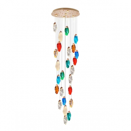 Подвесная люстра MODESTYLE MS.89140.25 GD на площадь до 30 кв.м., цоколь LED,  в стиле модерн