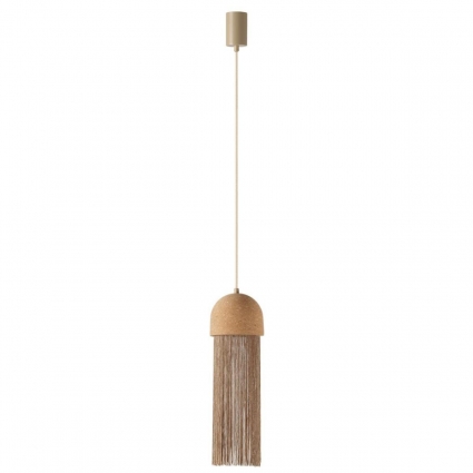 Подвесной светильник ODEON LIGHT ECODESIGN CORK 7073/1 на площадь до 2 кв.м., цвет бежевый