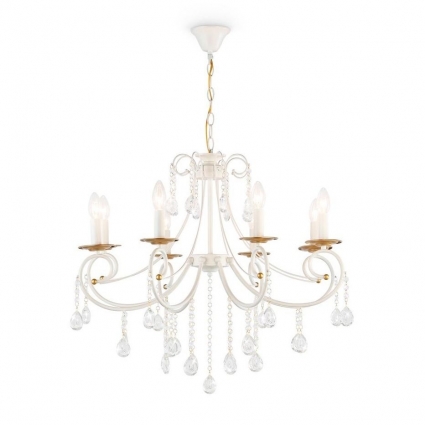 Подвесная люстра Ambrella light Traditional Classic TR4917 на площадь до 23 кв.м., цвет белый,  в классическом стиле