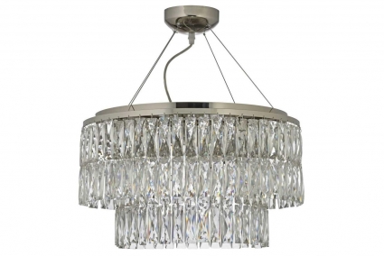 Люстра подвесная Arti Lampadari Elite Acquaro E 1.5.D50.101 NP на площадь до 17.6 кв.м., цвет никель,  в современном стиле
