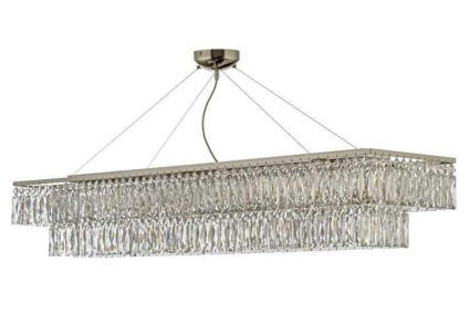 Люстра подвесная Arti Lampadari Elite Acquaro E 1.5.120x30.100 NP на площадь до 22 кв.м., цвет никель,  в современном стиле