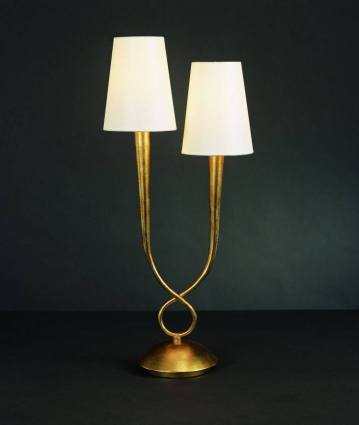 Настольная лампа Mantra Paola Painted Gold 3546 для спальни площадью до 4.4 кв.м.,  в стиле арт-деко