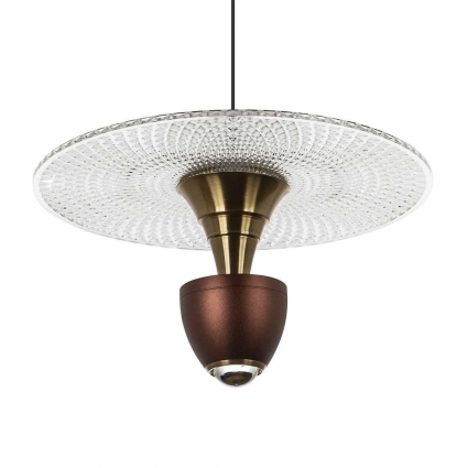 Подвесной светильник LED4U L8709-3 RED на площадь до 3 кв.м., цвет латунь,  в стиле модерн