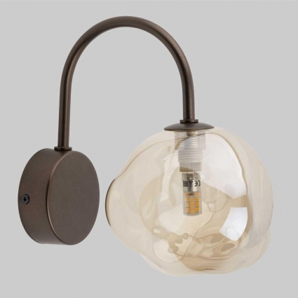 Настенный светильник TK Lighting Lava Brown a071837 на площадь до 1 кв.м., цвет бежевый,  в стиле лофт