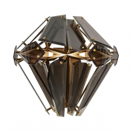 Настенный светильник Loft It Shard 10432W Smoke, цвет бронза,  в стиле модерн