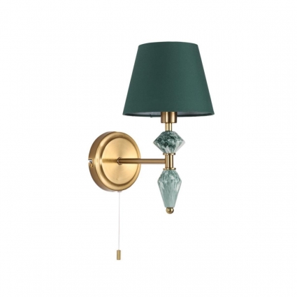 Бра Lumion VERMONT 8275/1W на площадь до 2 кв.м., цвет зеленый,  в классическом стиле
