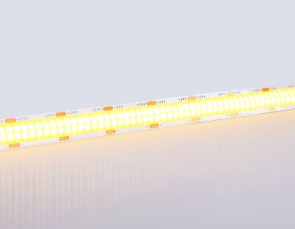 Светодиодная лента Ambrella Light GS4801 COB 616Led/19W m/ 24V IP20 3000K/ 5m*12mm*2mm (2 конт.) GS4801