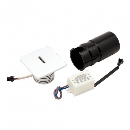 Встраиваемый светодиодный светильник DesignLed GW Tik GW-S712-3-WH-WW 003028 для прихожей, цвет белый,  в современном стиле