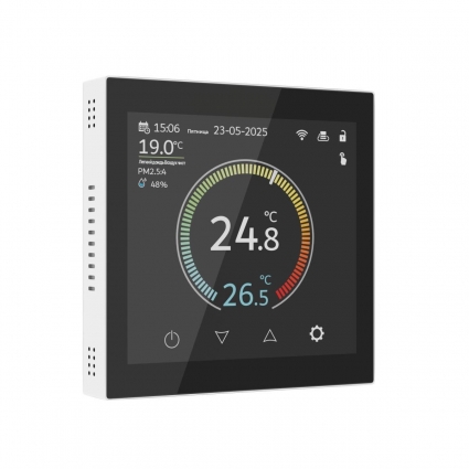Умный сенсорный терморегулятор с LCD дисплеем Werkel a071604, цвет белый