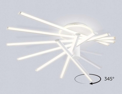 Люстра Ambrella Light COMFORT FL6241 на площадь до 32 кв.м., цвет белый,  в стиле Хай-тек