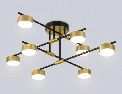 Люстра Ambrella Light COMFORT FL51752 на площадь до 25 кв.м., цвет черный