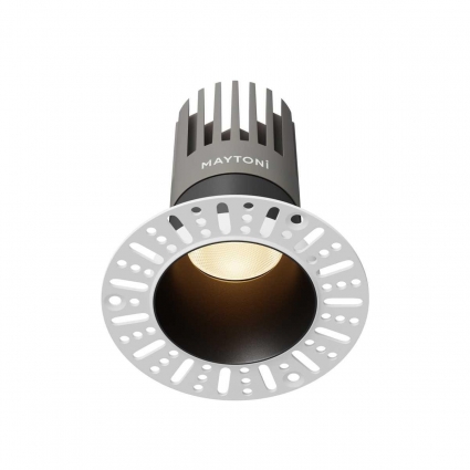 Встраиваемый светильник Maytoni Technical DL122-15W-3K-TRS-B, цвет черный