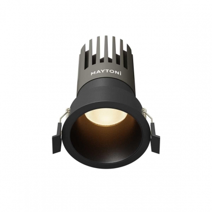 Встраиваемый светильник Maytoni Technical DL118-15W-3K-B, цвет черный