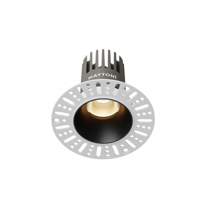 Встраиваемый светильник Maytoni Technical DL124-10W-3K-TRS-B, цвет черный