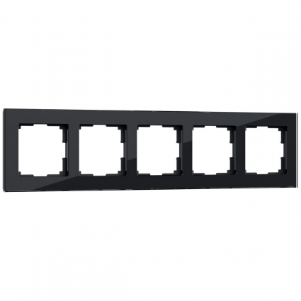 Рамка Werkel Favorit на 5 постов черный W0051108 4690389160110, цвет черный