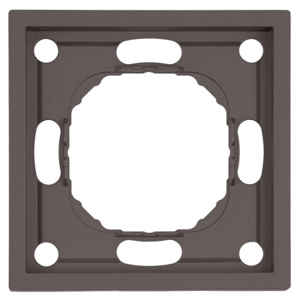Рамка Stekker, PFR00-5001-09 1-местная Эмили, антрацит, soft touch 49936, цвет серый