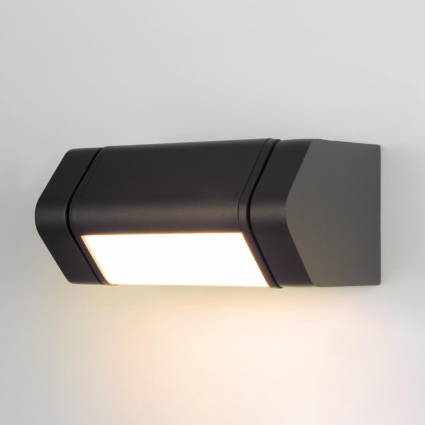 Уличный настенный светодиодный светильник Elektrostandard Dors D LED (35163/D) 3000K черный a072077, цвет черный,  в стиле Хай-тек