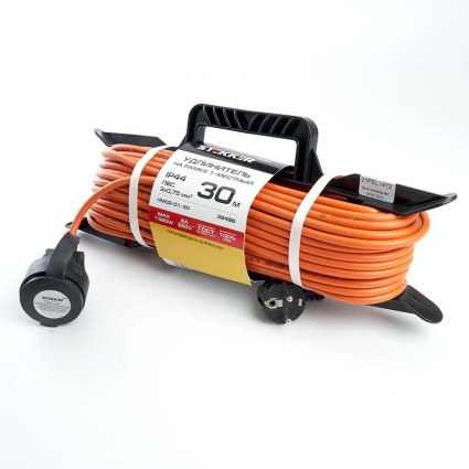 Удлинитель Stekker Home 1гн х 30м c/з HM02-01-30 39496, цвет оранжевый