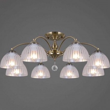 Люстра Illumico IL0564-8CSQ-25AB ELITE на площадь до 48 кв.м., цвет прозрачный
