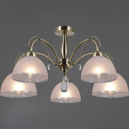 Люстра Illumico IL0506-5CSQ-25AB ELITE на площадь до 30 кв.м., цвет белый