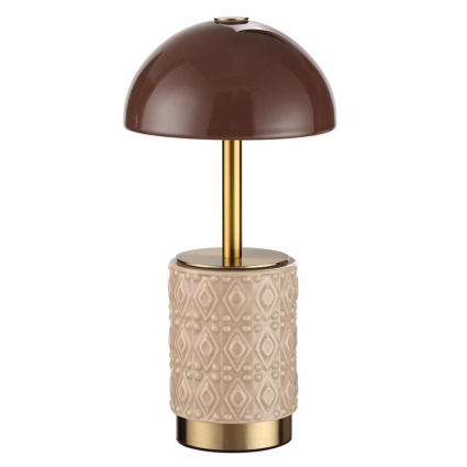 Настольная лампа беспроводная Odeon Light Lulu L-Vision 5453/3TL, цвет коричневый