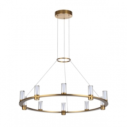 Подвесной светильник Odeon Light Defance Hightech 7144/70L на площадь до 25 кв.м., цвет бронза
