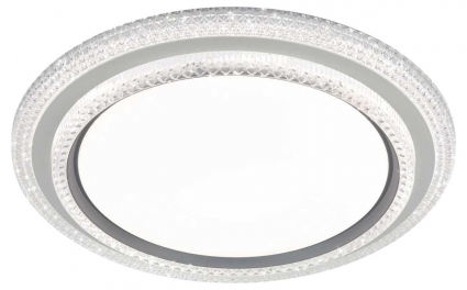 Светильник потолочный светодиодный ЭРА SPB-6 Sunny 86W-3K-6,5K-RC WH+GR с ДУ Б0070185 на площадь до 22 кв.м., цвет белый