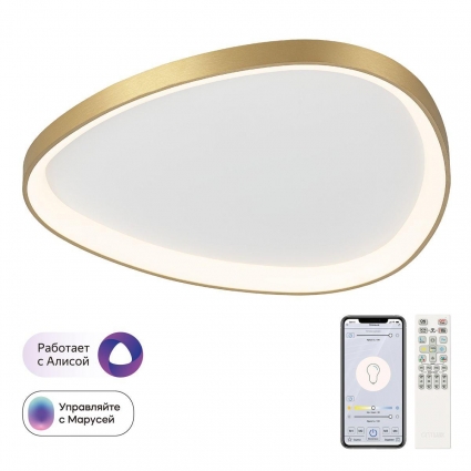 Потолочный светодиодный светильник Citilux Genka Smart CL756A162 для гостиной площадью до 20 кв.м.,  в современном стиле